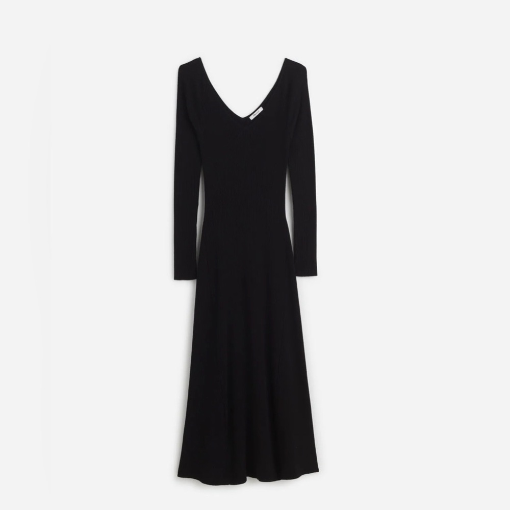 Madewell Signature Knit V-Neck Midi Dress